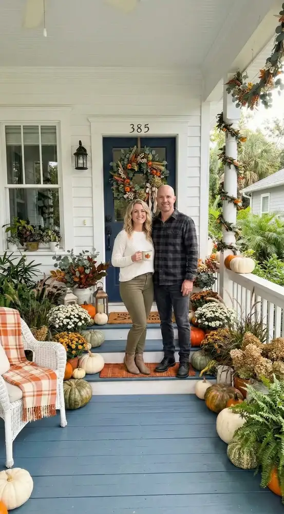 Beautifully styled porch